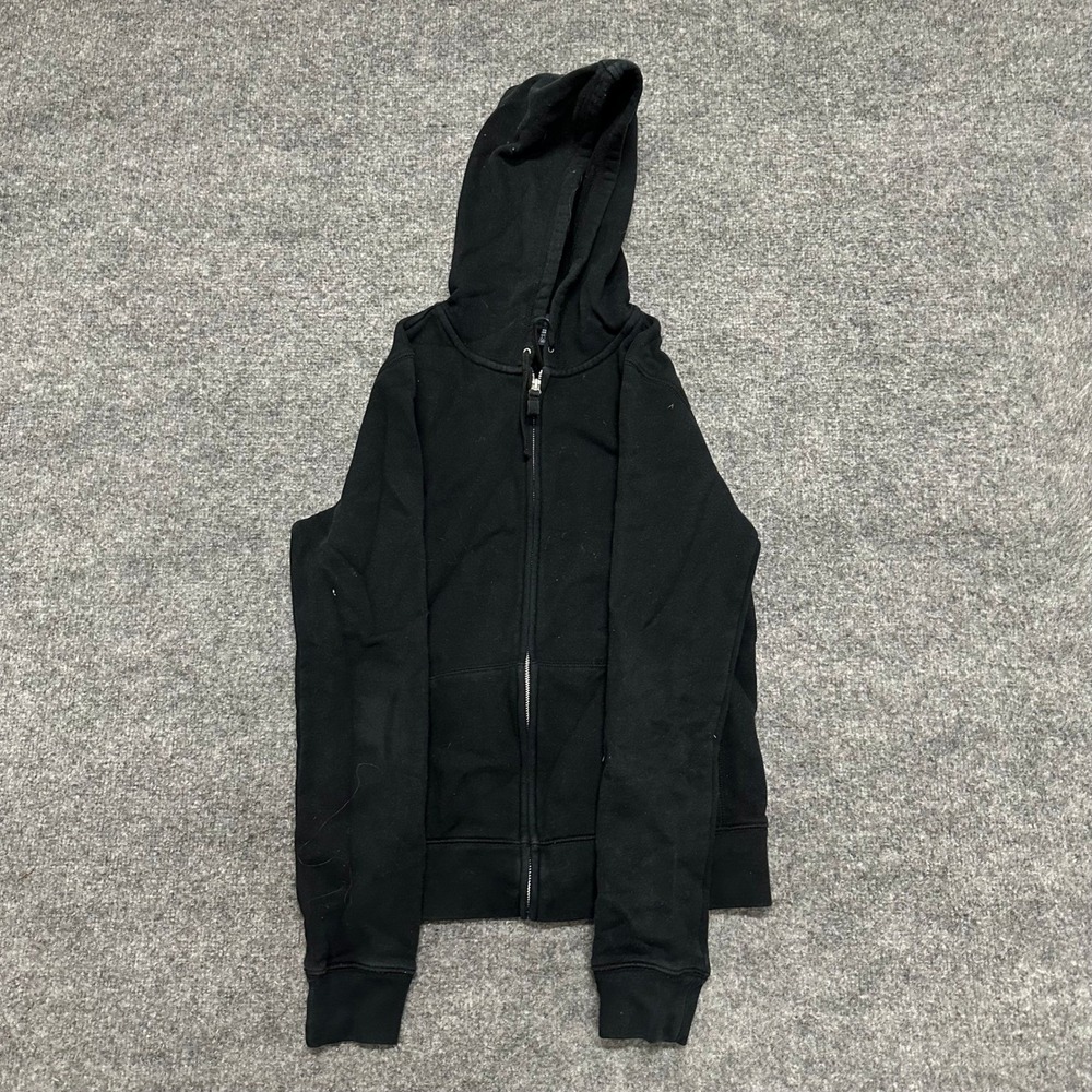 Ralph Lauren Sport Hoodie Womens Size M Black Pink Pony Full Zip Cotton Classic
